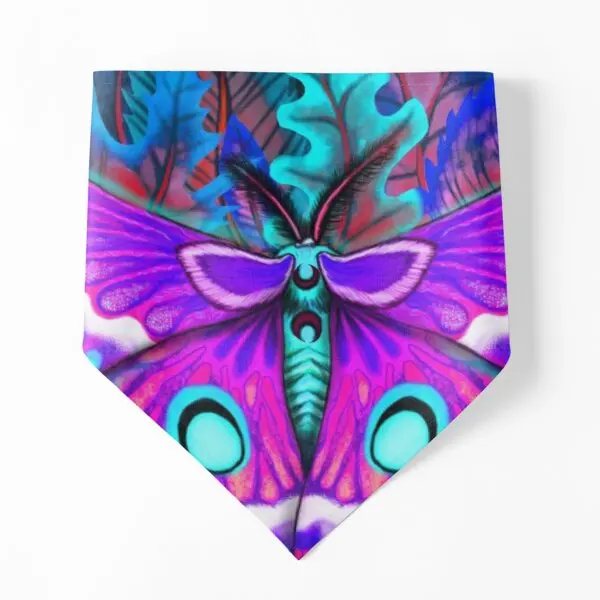 

Moth Version 2 Dog Bandanas Puppy Neckerchief Pet Costume Collar Cat Scarf Holiday Party Christmas Towel Supplies Print