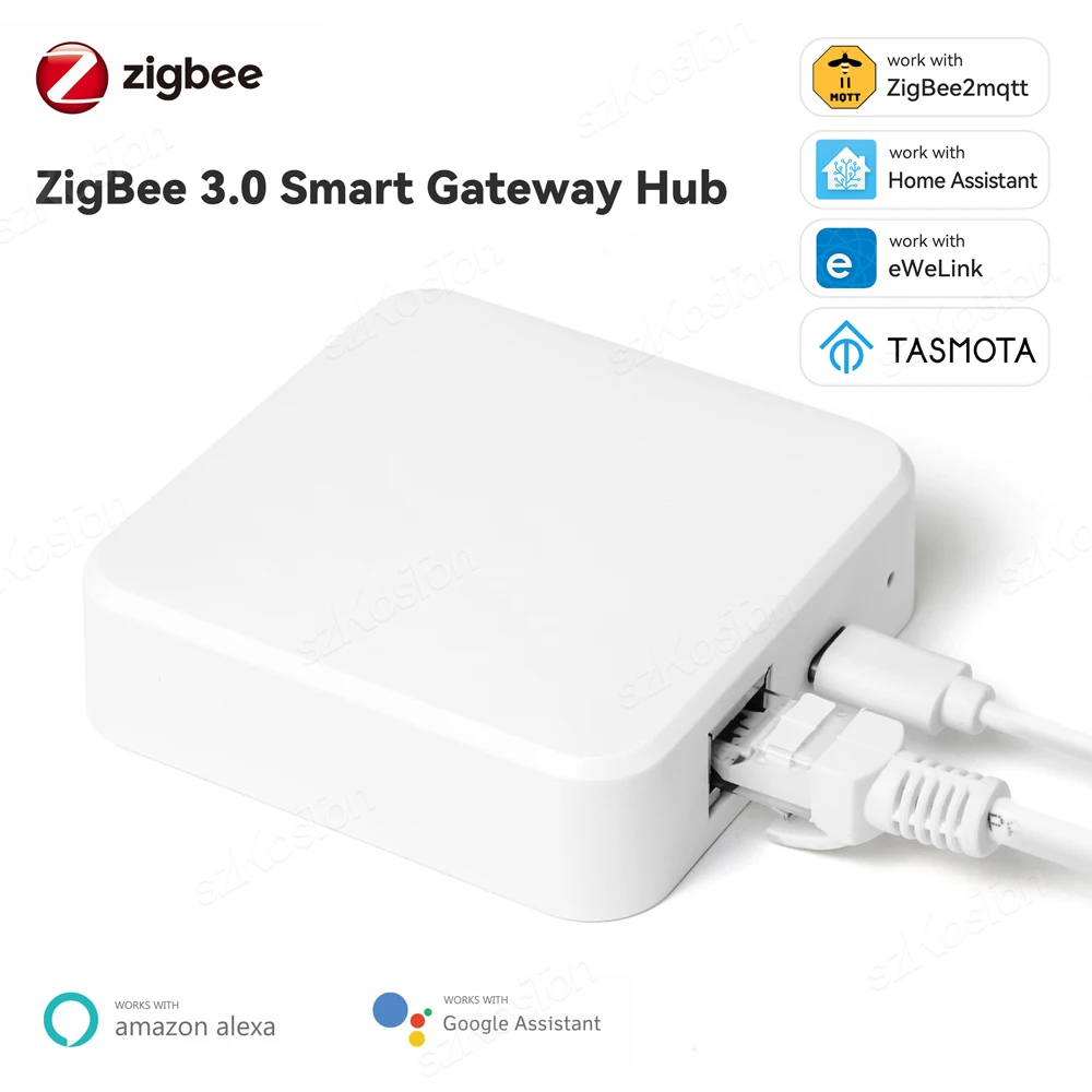 Проводной шлюз Smart Zigbee 3,0, хаб RJ45, мост Ethernet, Wi-Fi, управление через приложение eWeLink, ZigBee, работа с устройствами Sonoff, умный дом