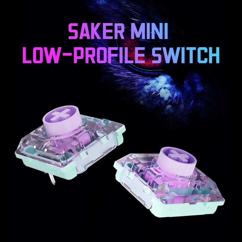 

Kailh Saker Мини-низкопрофильный переключатель 3-контактный ультракороткий механический переключатель клавиатуры для путешествий и быстрой цепи
