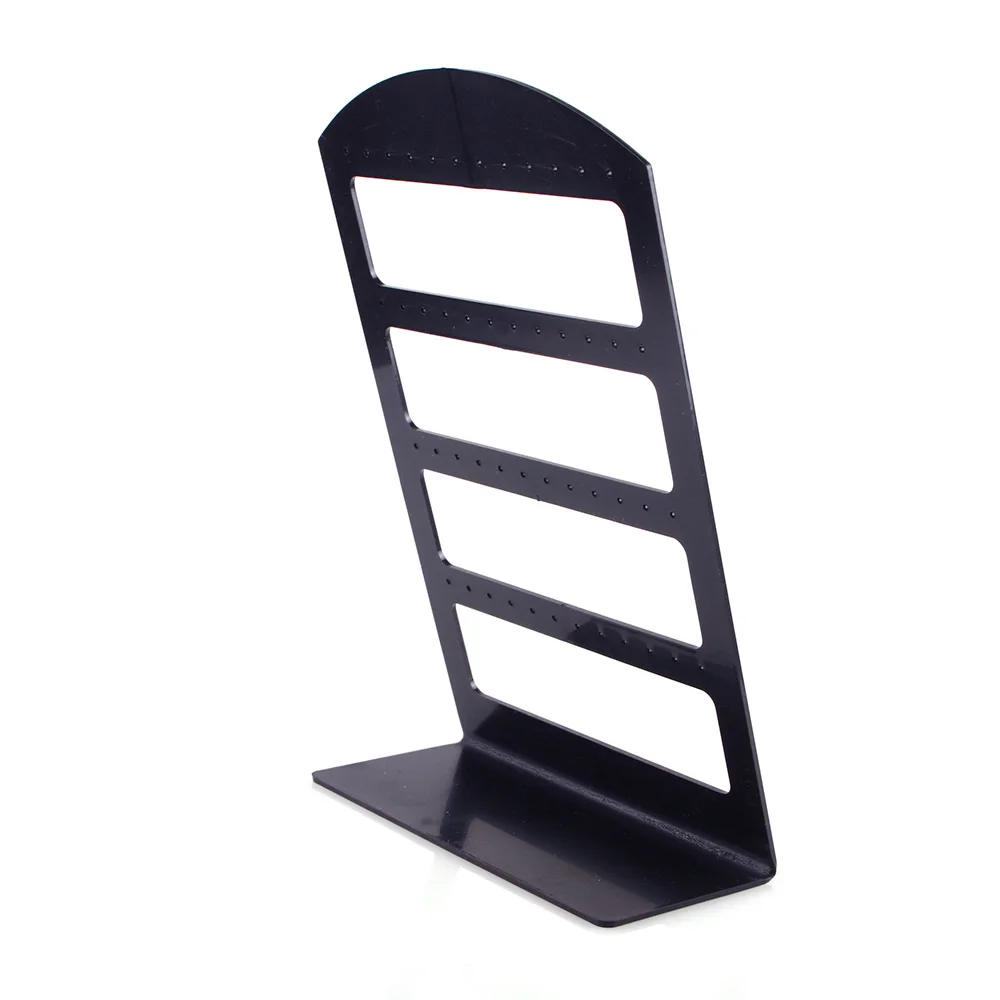 48 отверстий органайзер для ювелирных изделий подставка черный пластиковый