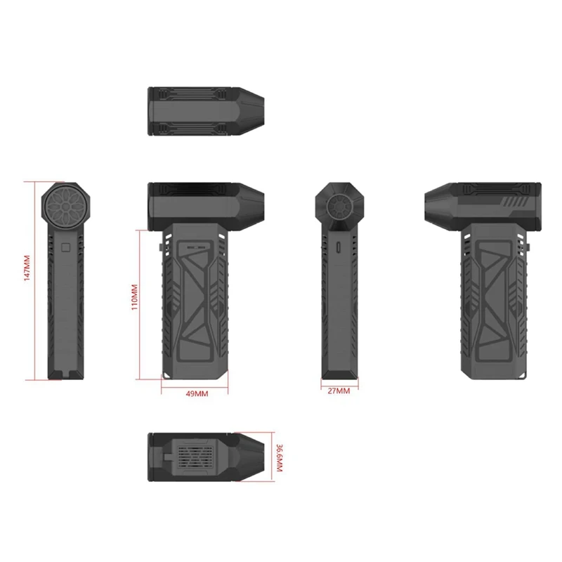 Мощный Турбовентилятор с высокоскоростным бесщеточным двигателем 130000 об./мин.