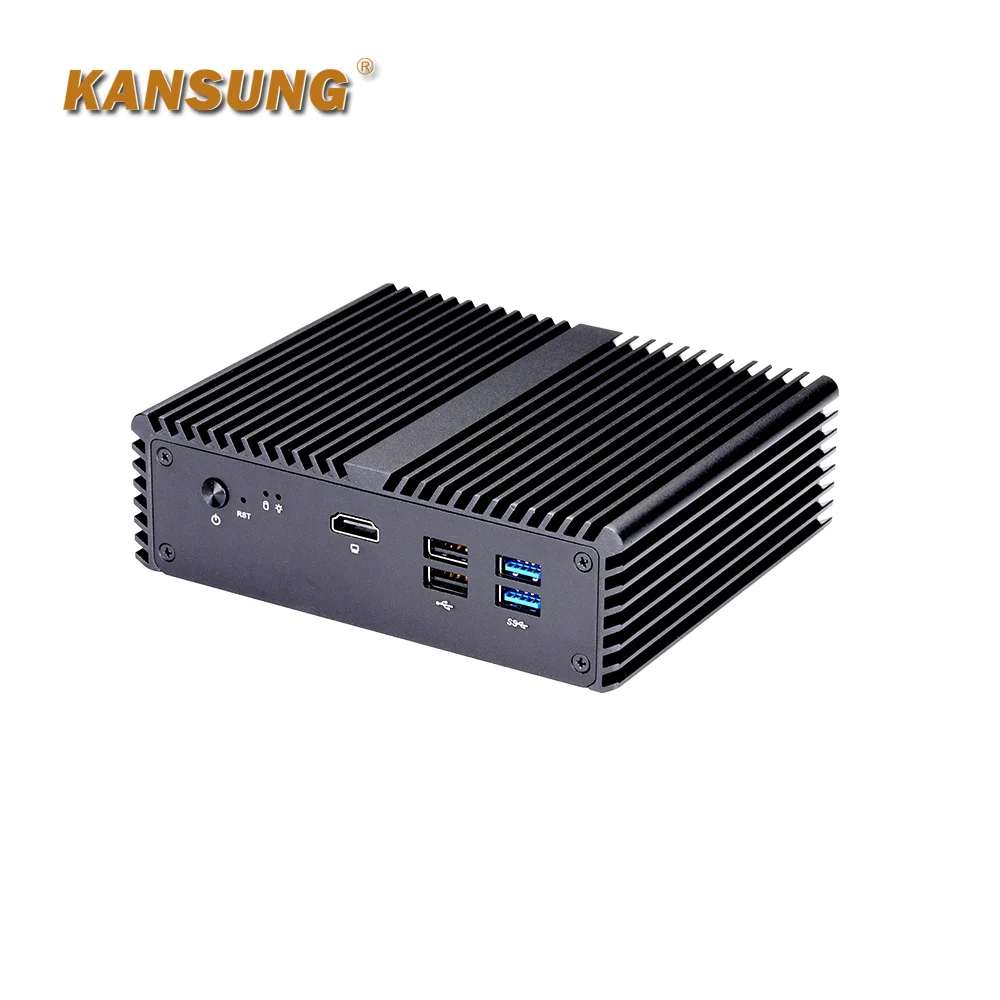 Kansung J4125 Quad Core K750G5 5*2.5G lan UHD графика 600 маршрутизатор компьютер безвентиляторный