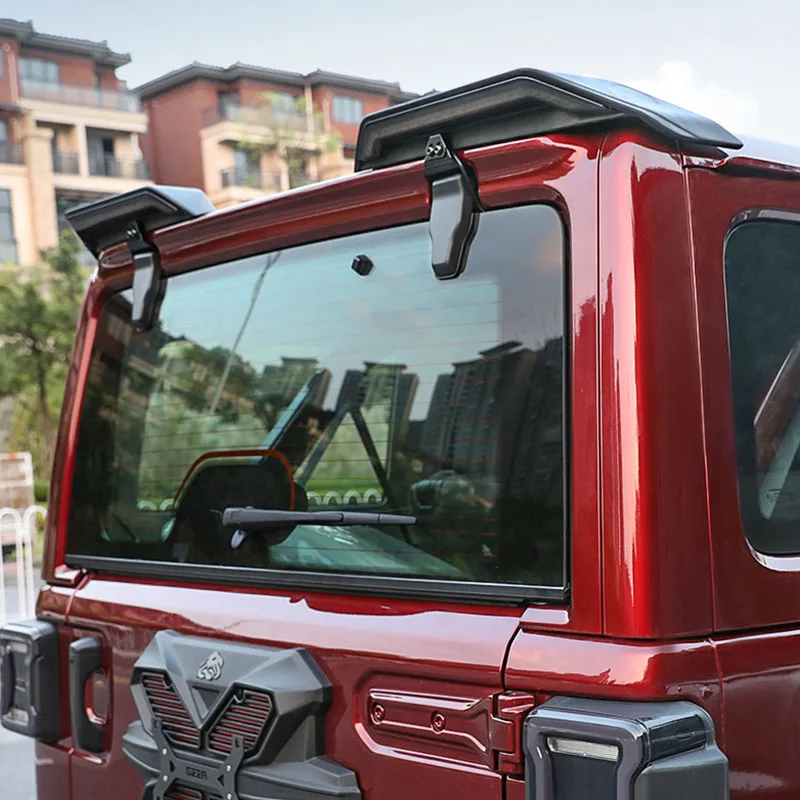 

Для Jeep Wrangler JK 2007-2017 JL 2018-2024, задняя крыша автомобиля, задний боковой разветвитель, верхнее крыло, губа, стандарт ЕС и США, 4 цвета