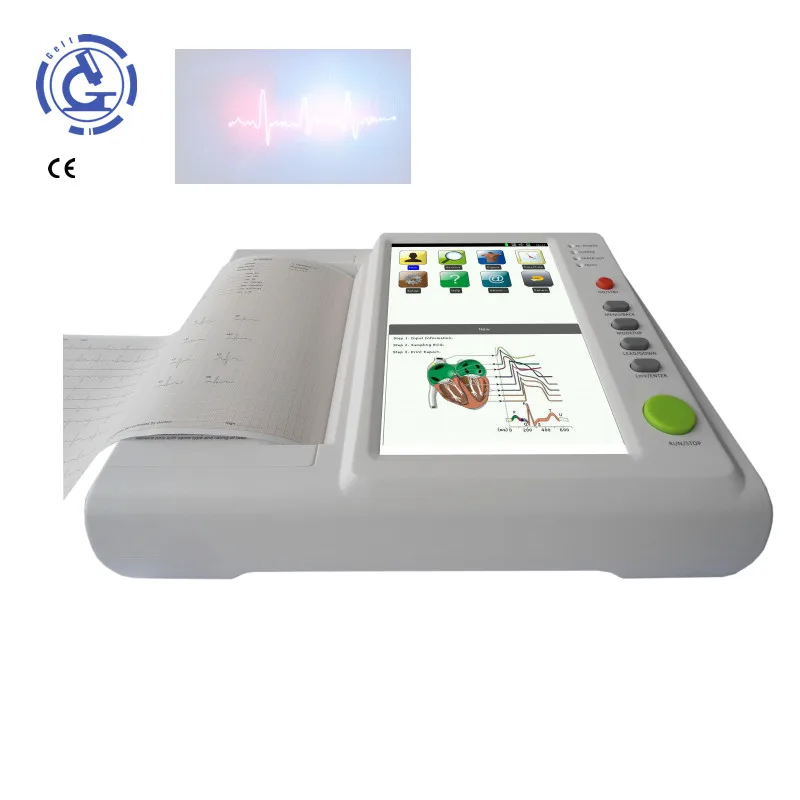 Портативная ЭКГ машина 12-канальная цифровая Больничная