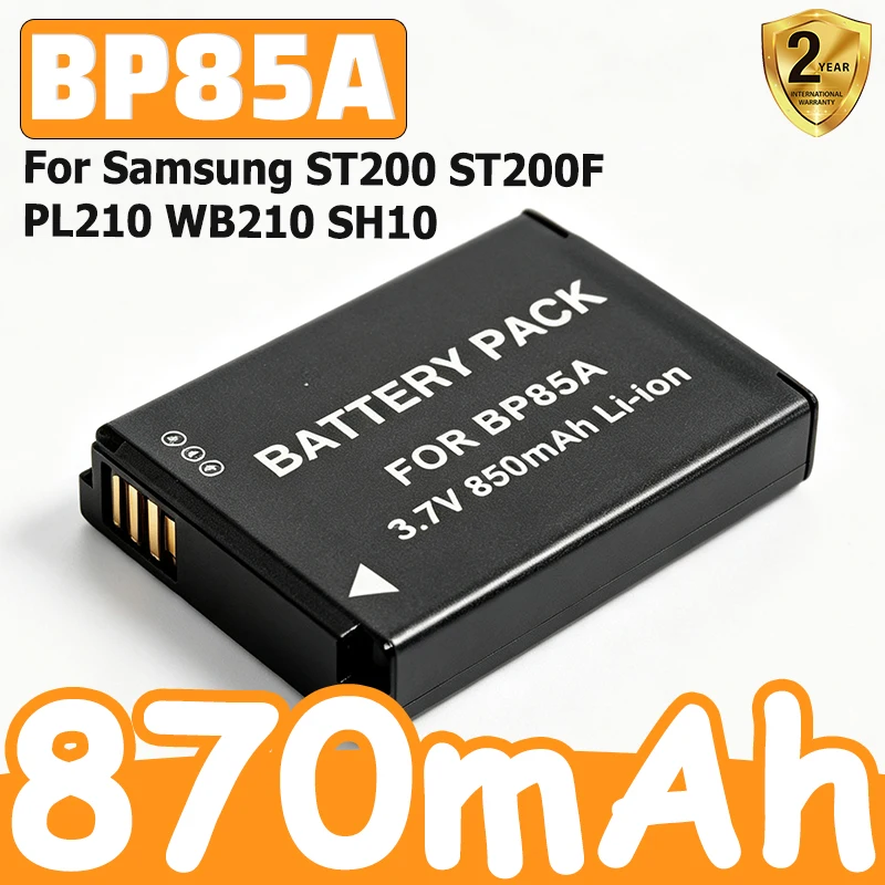 Фото Новый аккумулятор 85A BP85A BP-85A для цифровых камер Samsung ST200 ST200F PL210 WB210 SH100 BP-85A BP 85A BP85A №1