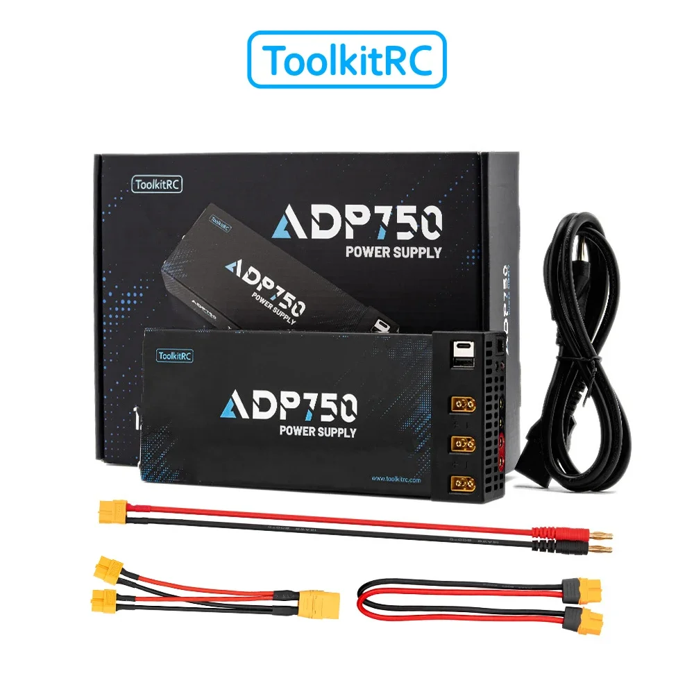 Фото Адаптер питания BoMaSToolkitRC ADP750 750W с выходом XT90 XT60, 12В 30А, вход переменного тока 100В-240В, для зарядного устройства ToolkitRC RC Mod №3