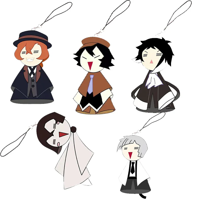 Фигурка аниме Bungo Stray Dogs Nakajima Atsushi Edogawa Rampo Dazai Osamu акриловый брелок подвеска