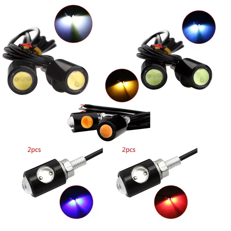 

1Pair Universal Motorcycle LED Mini Turn Signal Eagle Eye Shape Turn Indicators