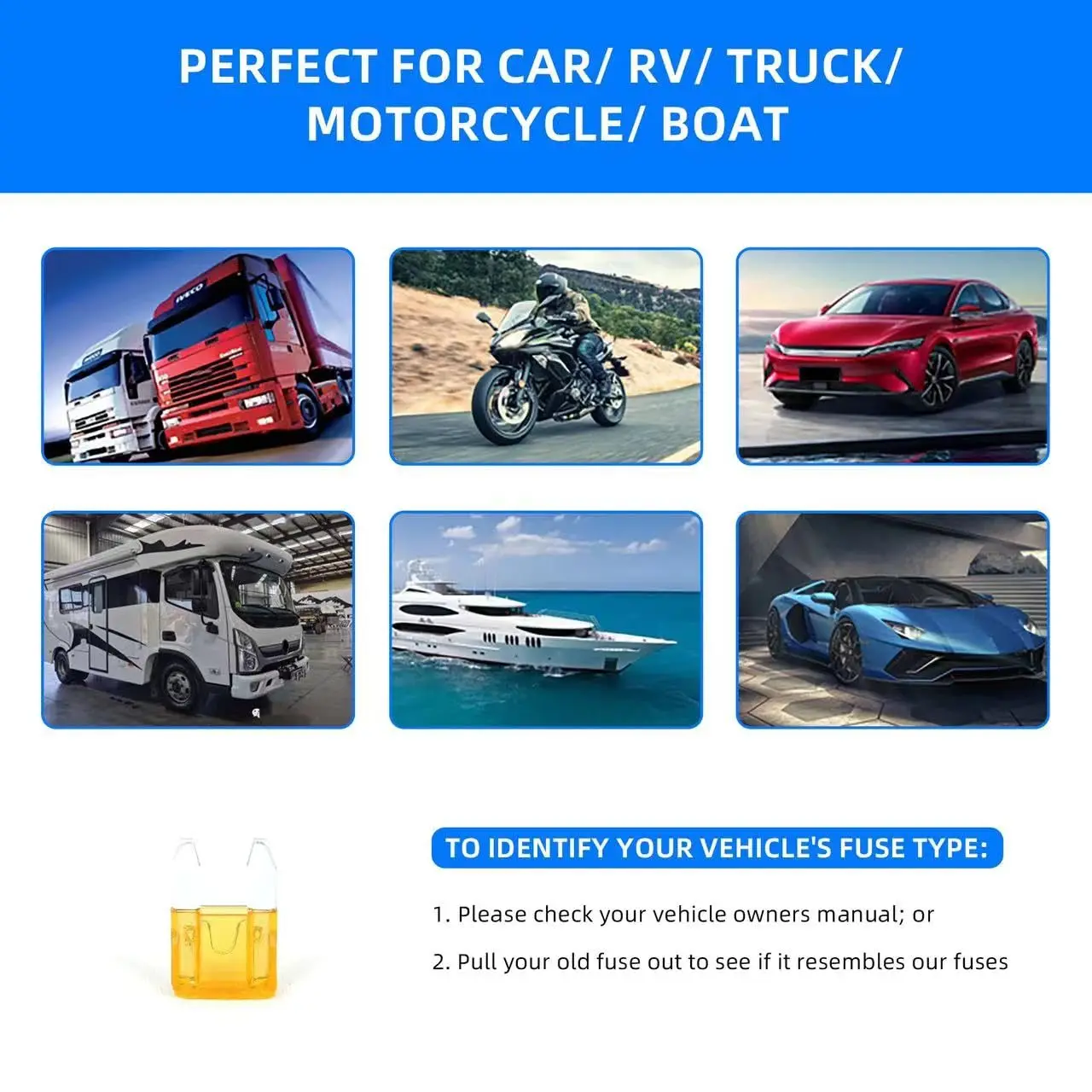 Ассортимент автомобильных предохранителей UMLIFE 100/120 шт.