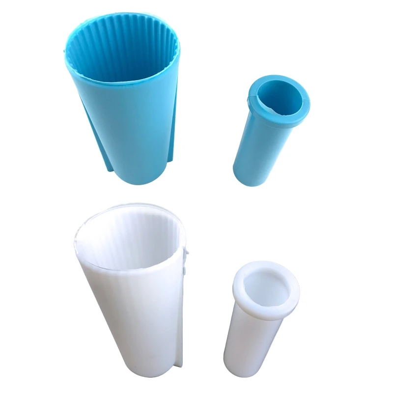 

2 Pcs DIY Silicone Concrete Flower Pot Ornament Molds for Plant Decor Plants