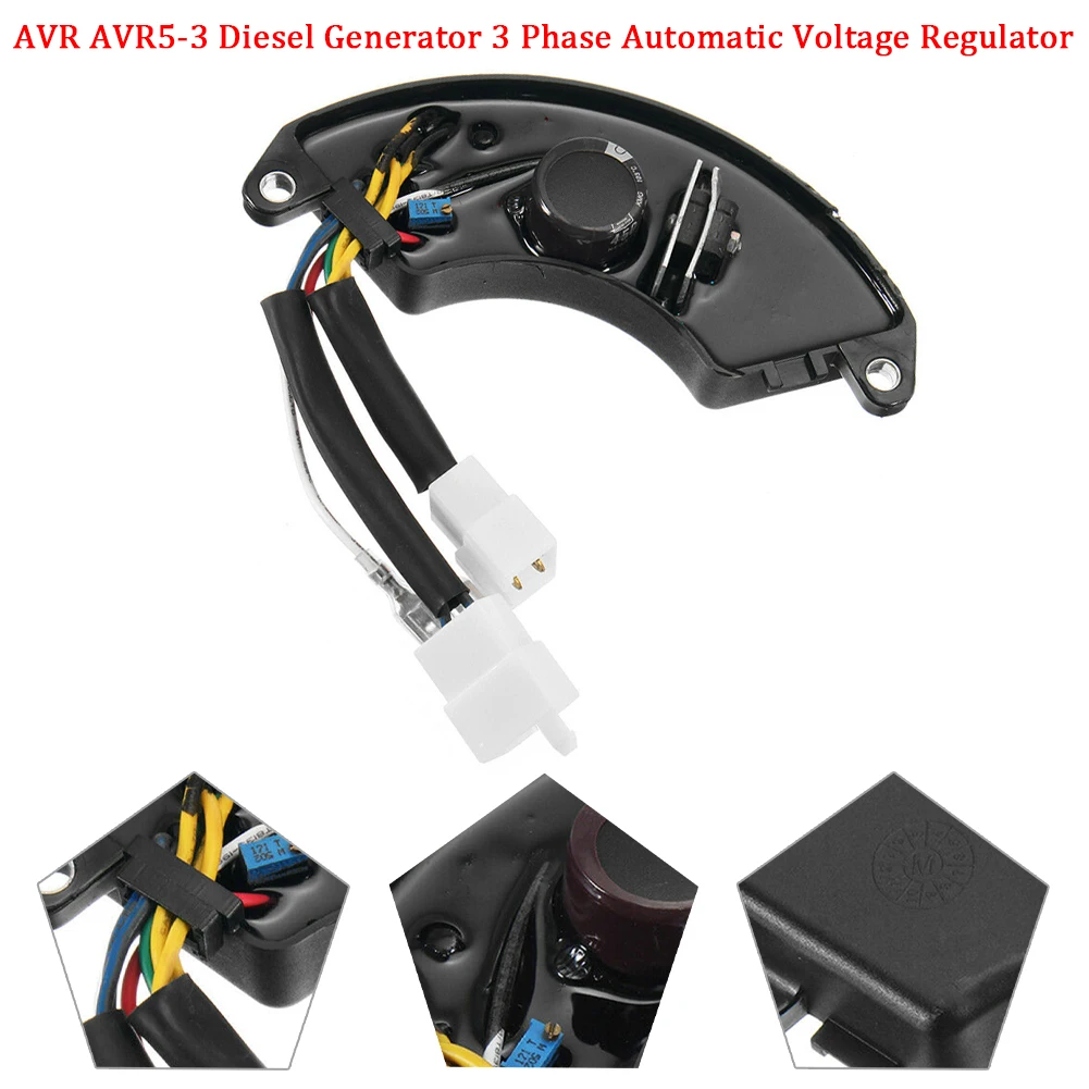 

Автоматический регулятор напряжения AVR AVR5-3 3 фазы, подходит для дизельного генератора, электрическое и испытательное оборудование, электроинструмент