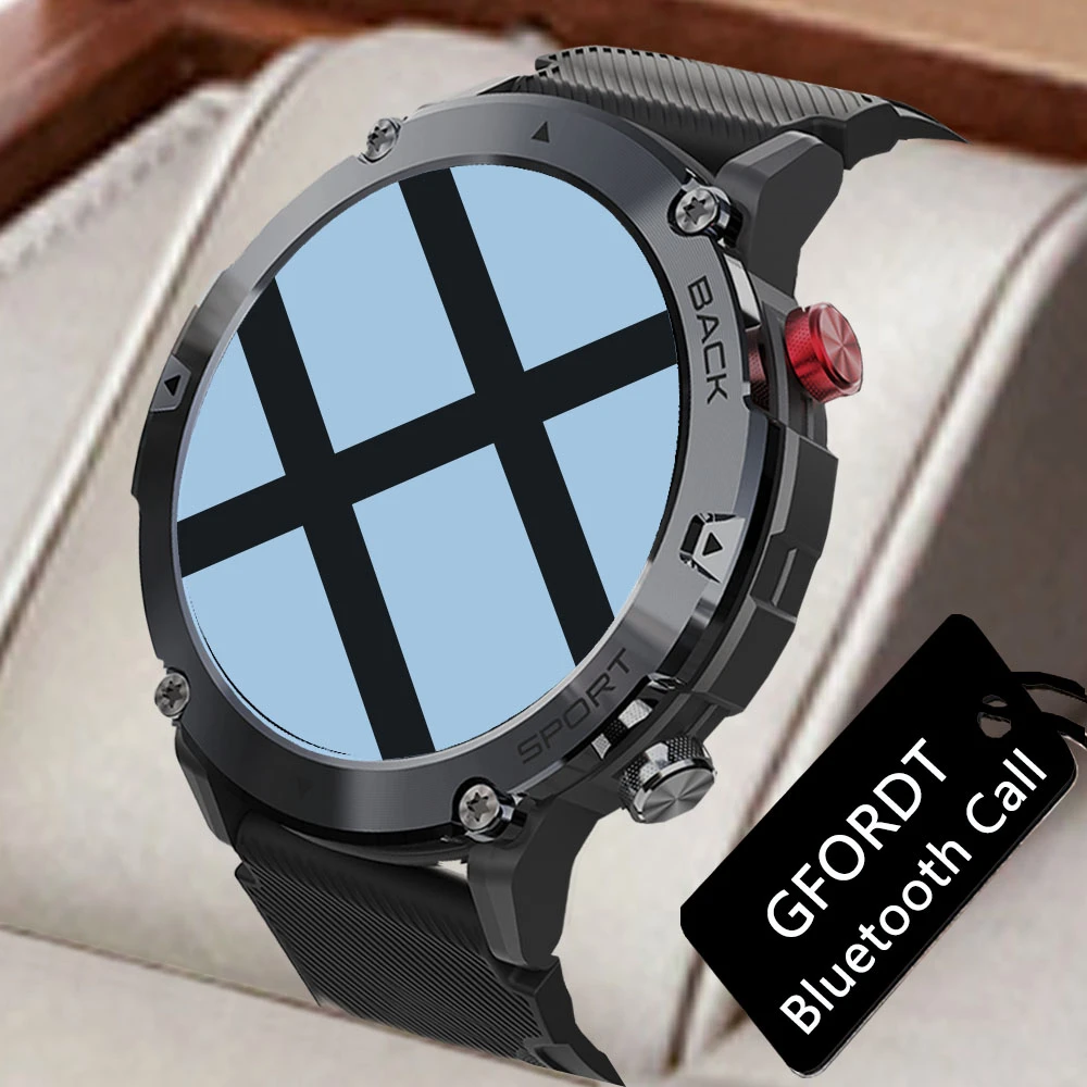 

GFORDT Smart Watch Men Bluetooth Call Smartwatch 2022 IP68 Waterproof Heart Rate Health Monitor Outdoor Sports Watches For Men