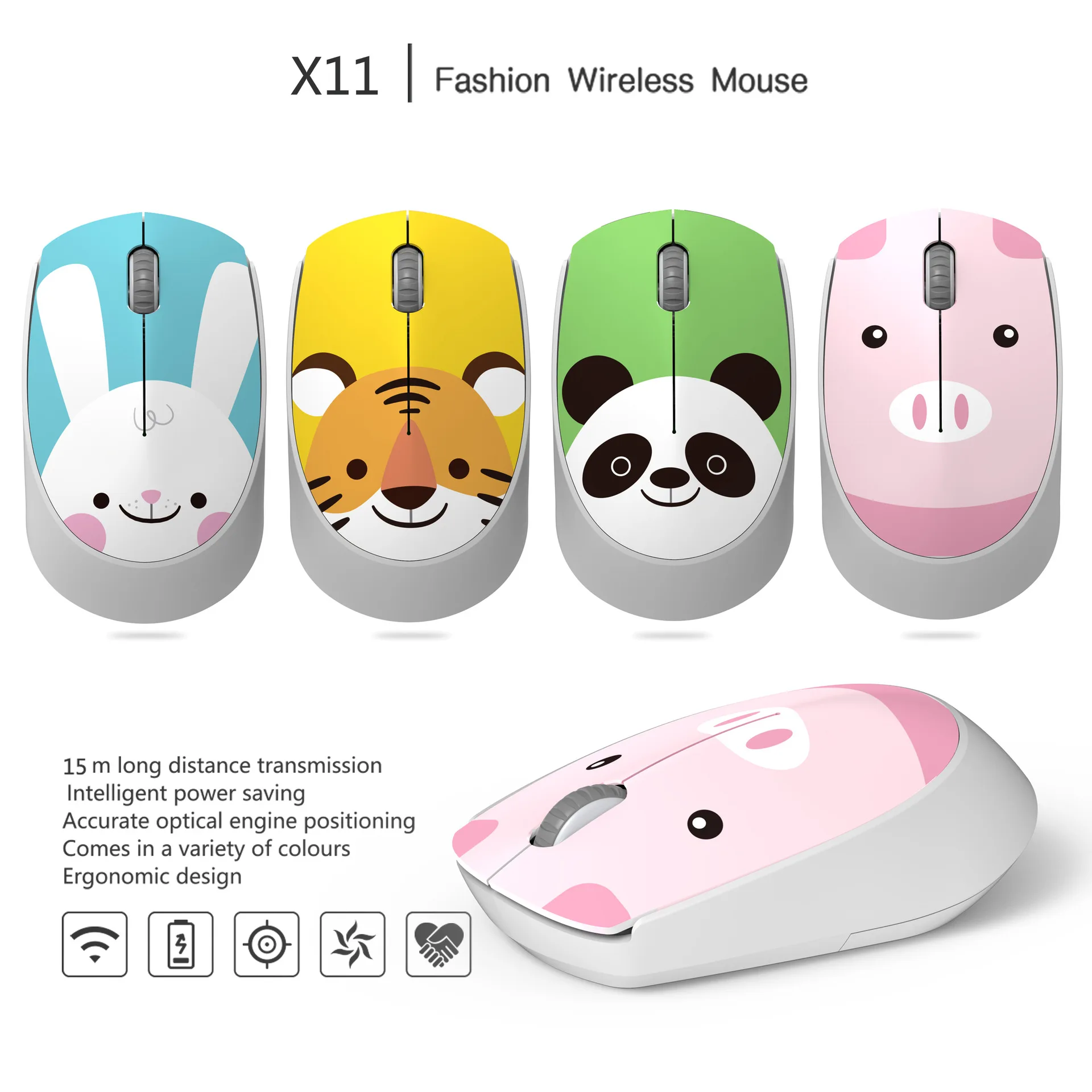 

2.4GHz Wireless Mouse Optical Mice with USB Receiver Gamer 1600DPI 6 Buttons Mouse For Computer PC Laptop Accessories