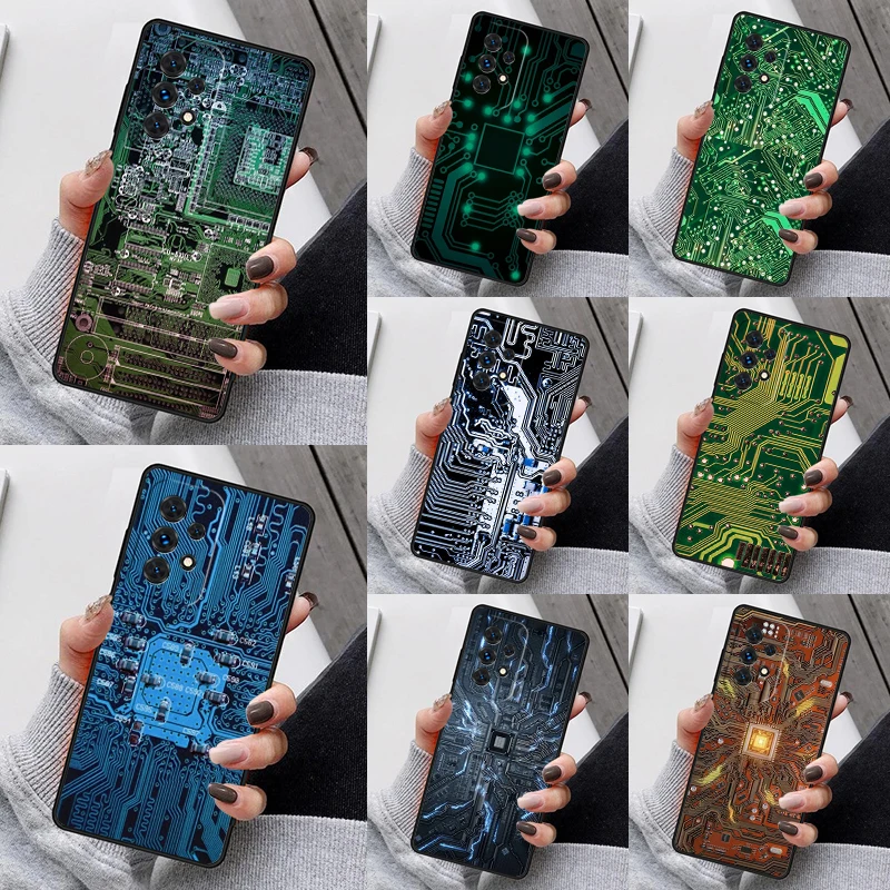 Фото Чехол для телефона с интегральной платой для Samsung Galaxy S25 S23 S30 S8 S21 S20 FE S24 S22 Note 10 20 Plus lite Ultra №1