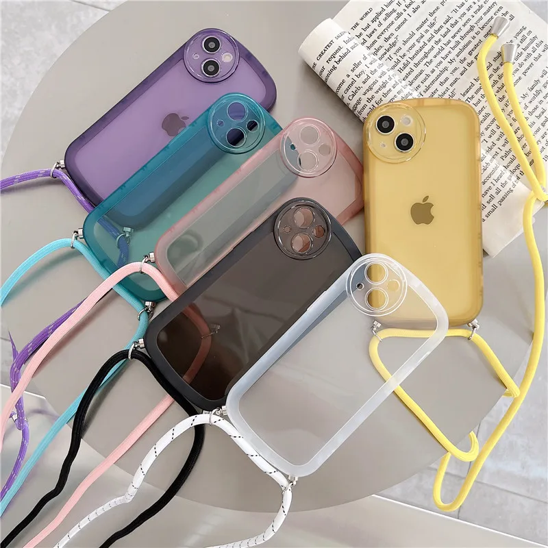 

Crossbody Necklace Phone Case For Xiaomi 11T Mi 10 10i 10s 11i 11x 12x 12s Ultra 10T 11 Lite Poco F2 M3 M4 Pro F3 GT M2 X2 C31