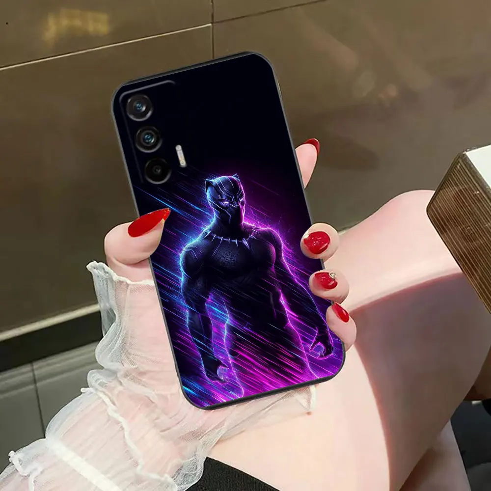 Чехол для телефона Marvel Black Panther Realme C11 C15 C20 C21 C21Y C30 C30S C33 C35 C53 C55 C63 C65 GT NEO 2 X50 Case Funda Capa