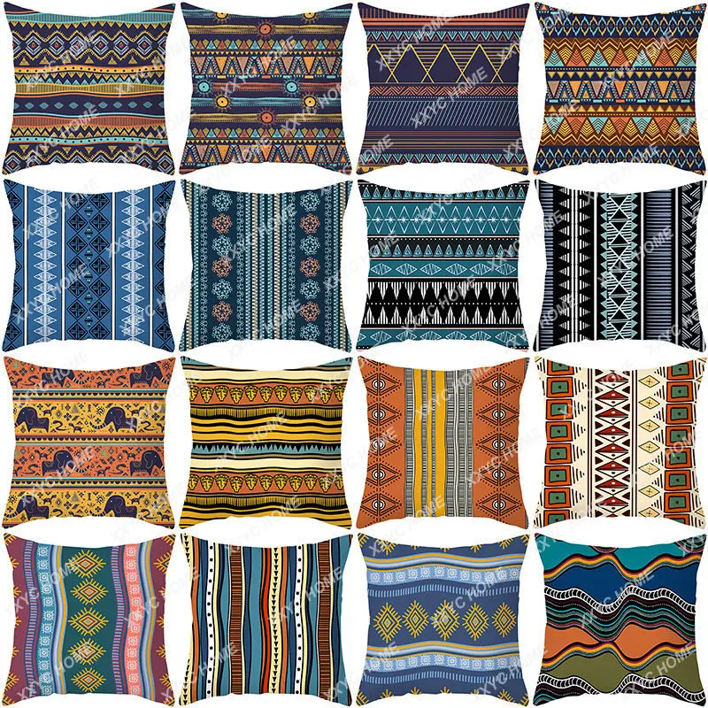 

Чехол для подушки с абстрактными линиями, простой персиковый чехол для офисной подушки с принтом, чехол для диванной подушки