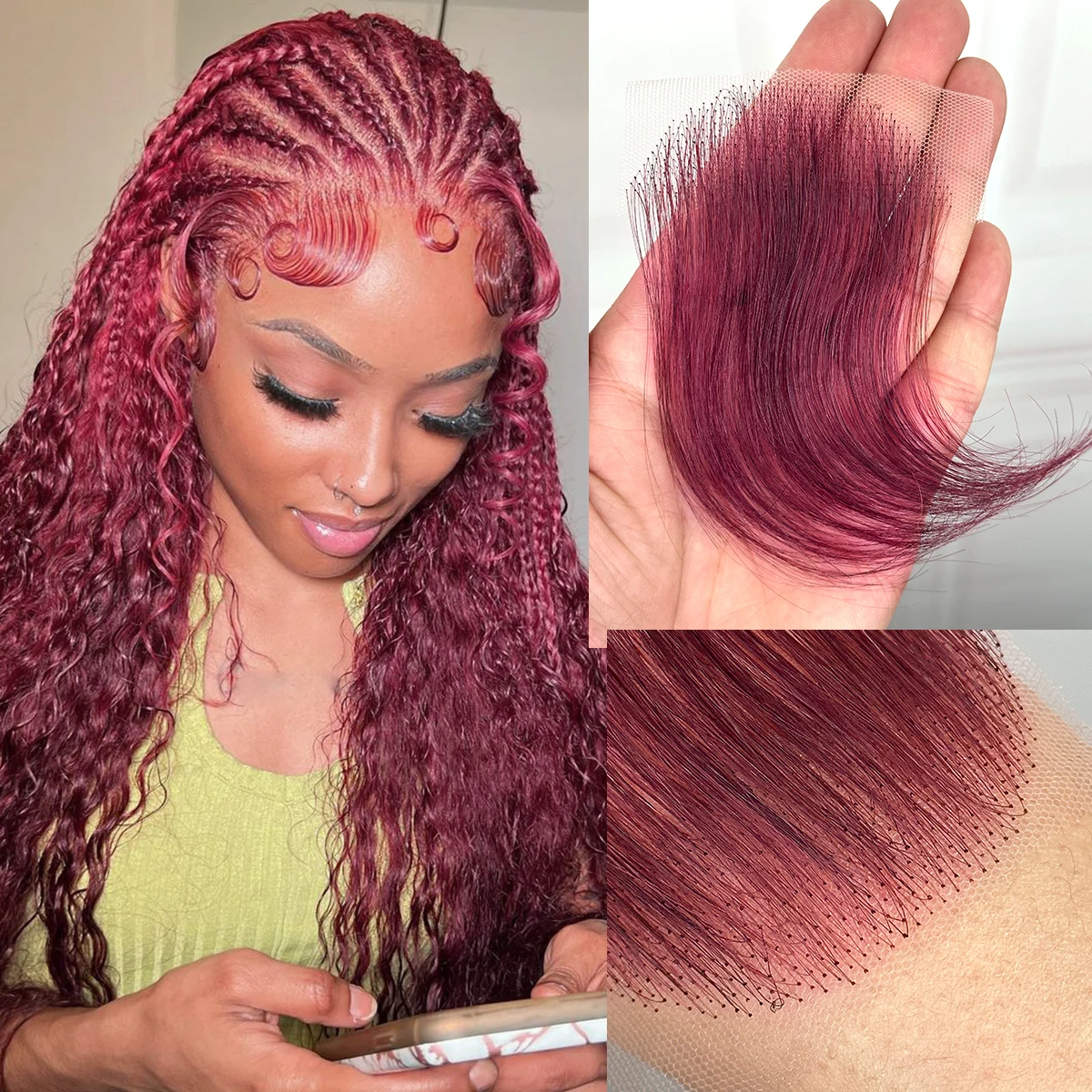 

Free Shipping 2pcs HD Lace Baby Hair Stripes Human Hair Baby Hair Edge Invisible Swiss HD Lace Baby Hair PrePlucked Hairline