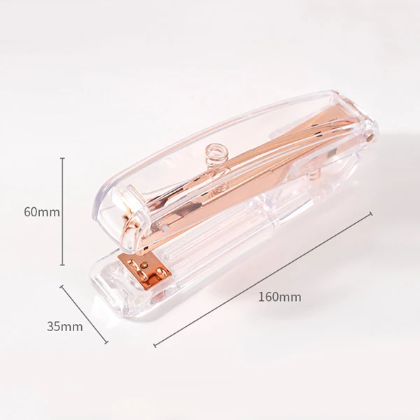 

Розовый золотой металлический степлер PHANTACI 24/6 26/6