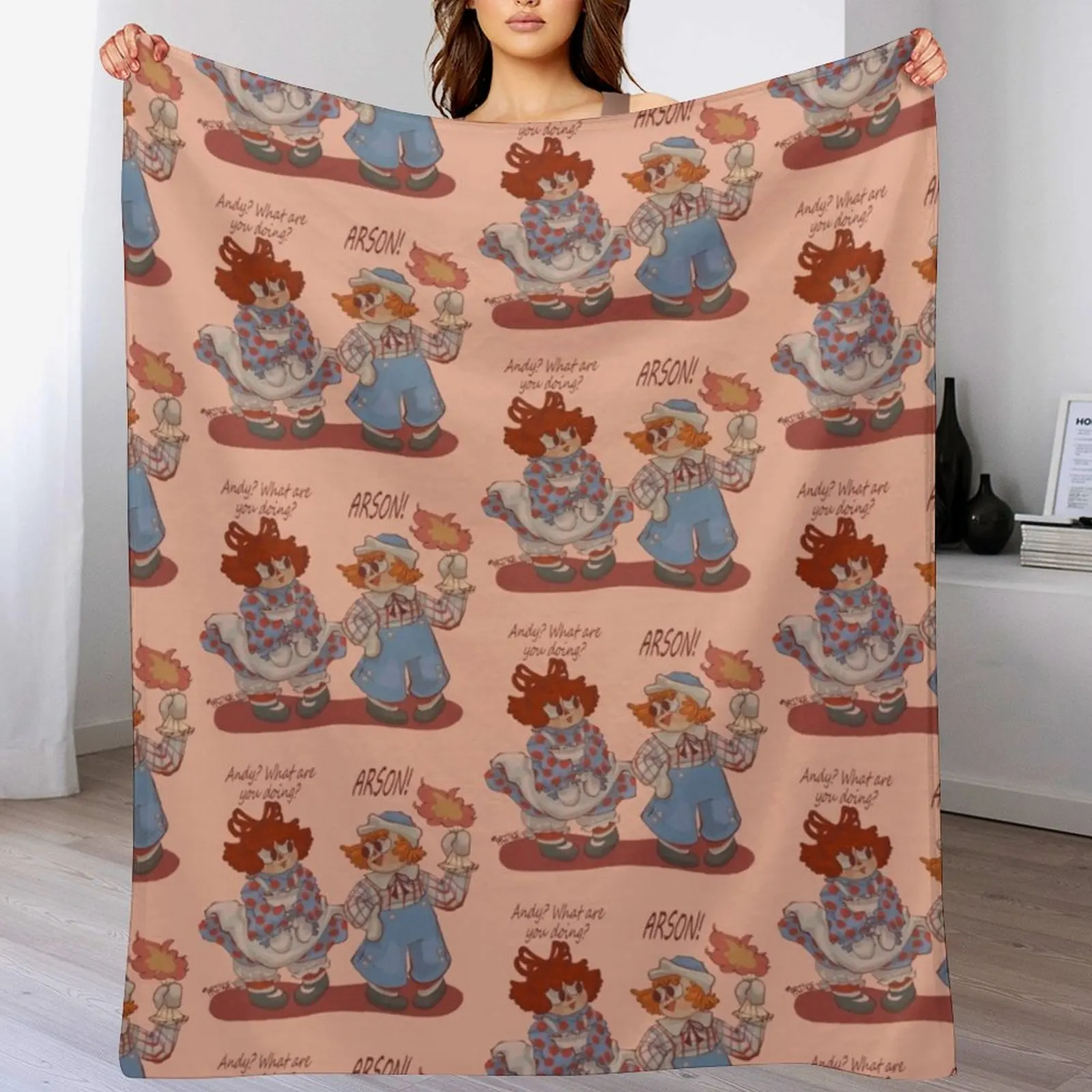 Одеяло Raggedy Andy Commits' Arson термоодеяла для дивана