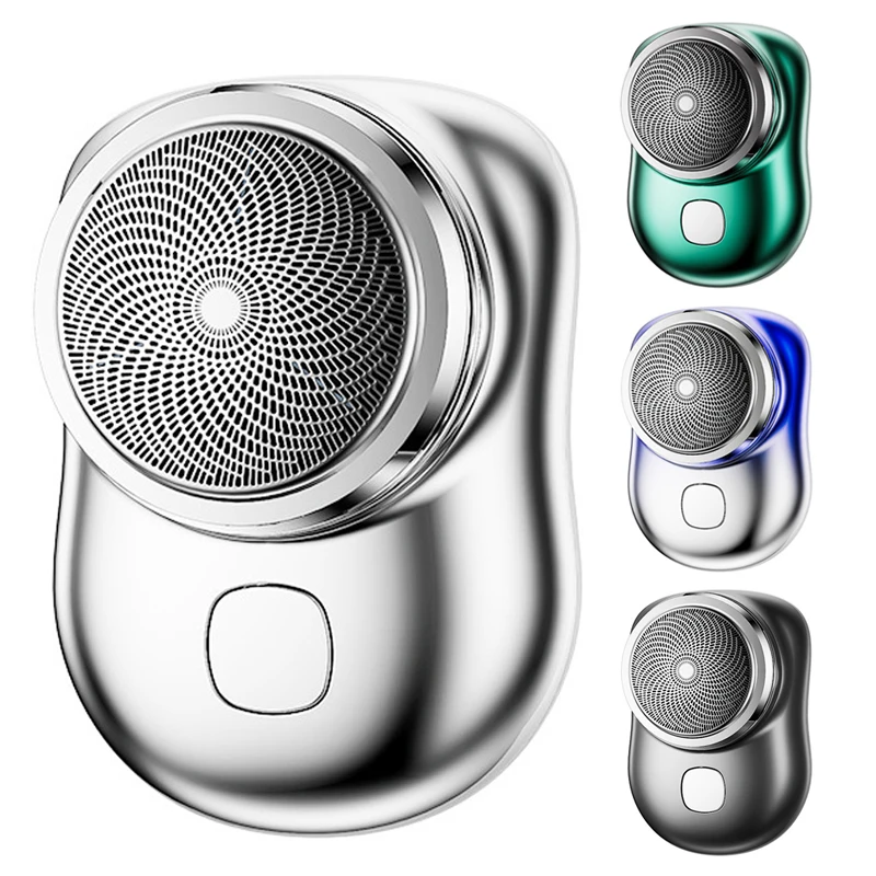 For Men Pocket Size Washable Rechargeable Portable Painless Cordless Trimmer Knive Face Beard Razor