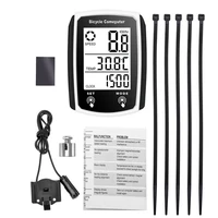 1set waterproof wired digital speed odometer bike ride speedometer odometer cycling speed counter table accessories