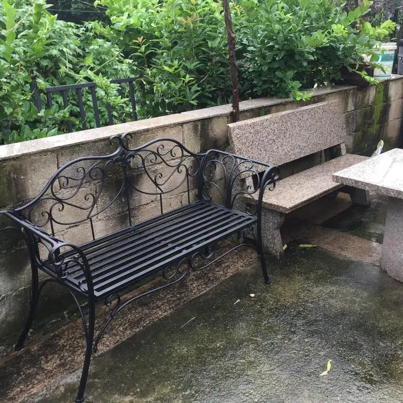 Металлические длинные садовые стулья современные Твердые Промышленные с