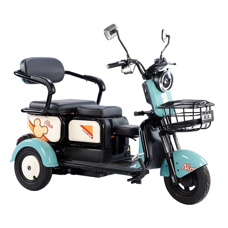 

Electric Tricycle Motorcycle 600W 48/60V 20AH Lithium Battery Household for Adults