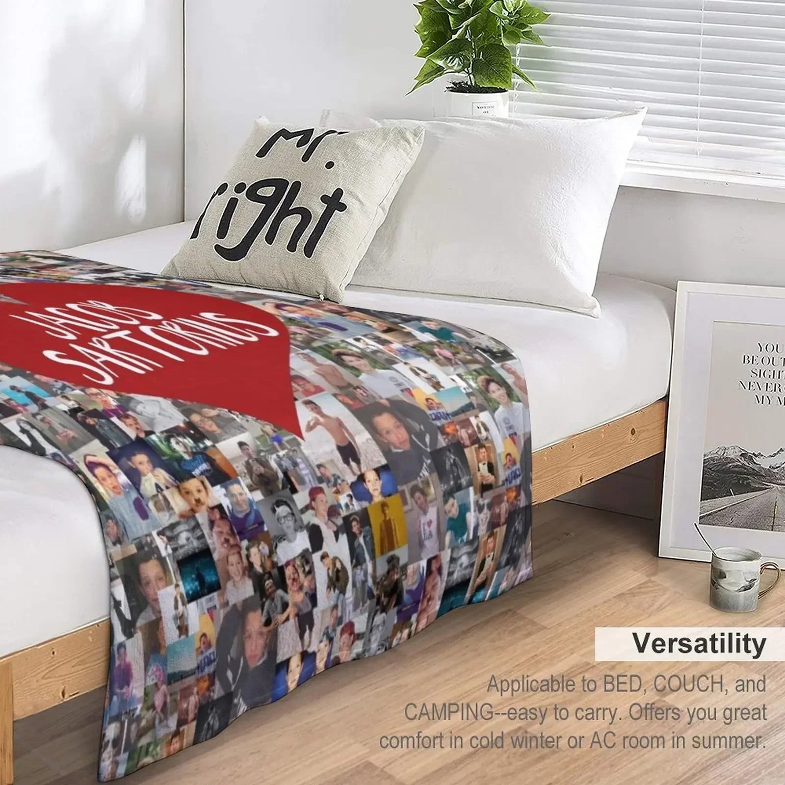 Я люблю Джейкоб Сатреуса плед гигантский диван роскошный бренд термобелье для