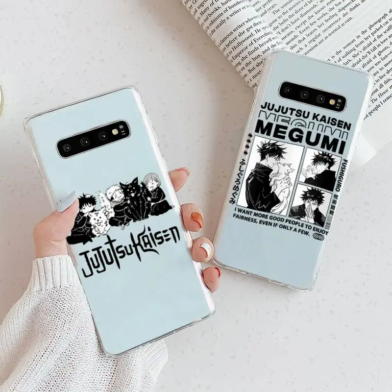 

Fushiguro Megumib Jujutsu Kaisen Phone Case Transparent For Samsung Galaxy A S 22 52 20 21 71 10 51 50 12 40 fe ultra plus