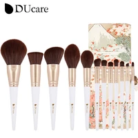 ducare 12pcs makeup brushes set cosmetic powder eye shadow foundation blush blending make up brush tools chinese style maquiagem