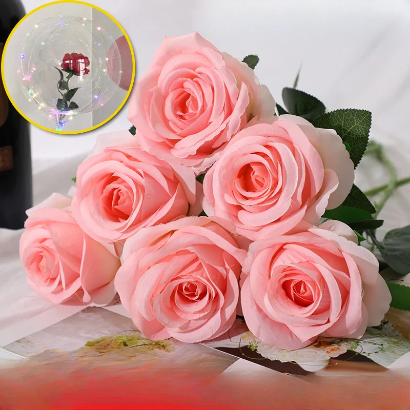 

Bobble Ball Bouquet Short Simulation Rose Creative Ornaments Ornaments Dining Table Fake Flowers Decorative Simulation Flowers