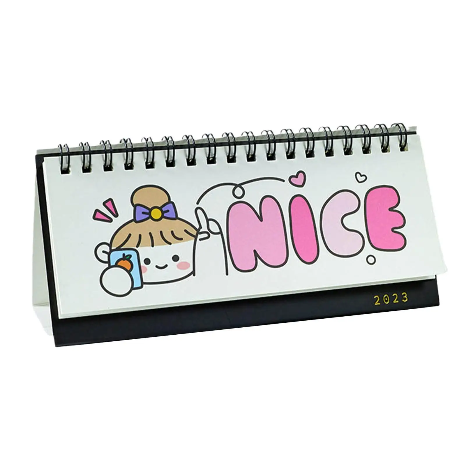 

Girls Hand Account Cute Mini Desk Calendar Cute Cartoon Used Planner List Organize Reminder Desk To-do Calendar To 2023 Lif N1r3