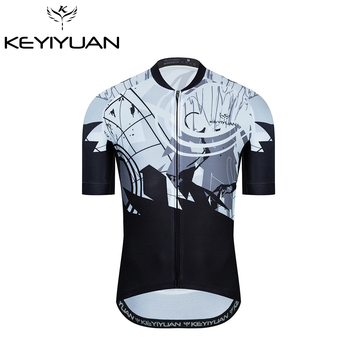 

KEYIYUAN Cycling Jersey Motocross Short Sleeves Tops Bicycle Retro MTB Downhill Shirt Road Bike Team Summer Sports Men Clothing
