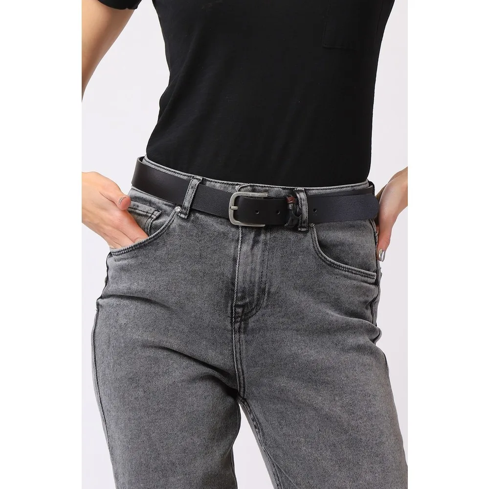 

Женский черный кожаный ремень Dorlie