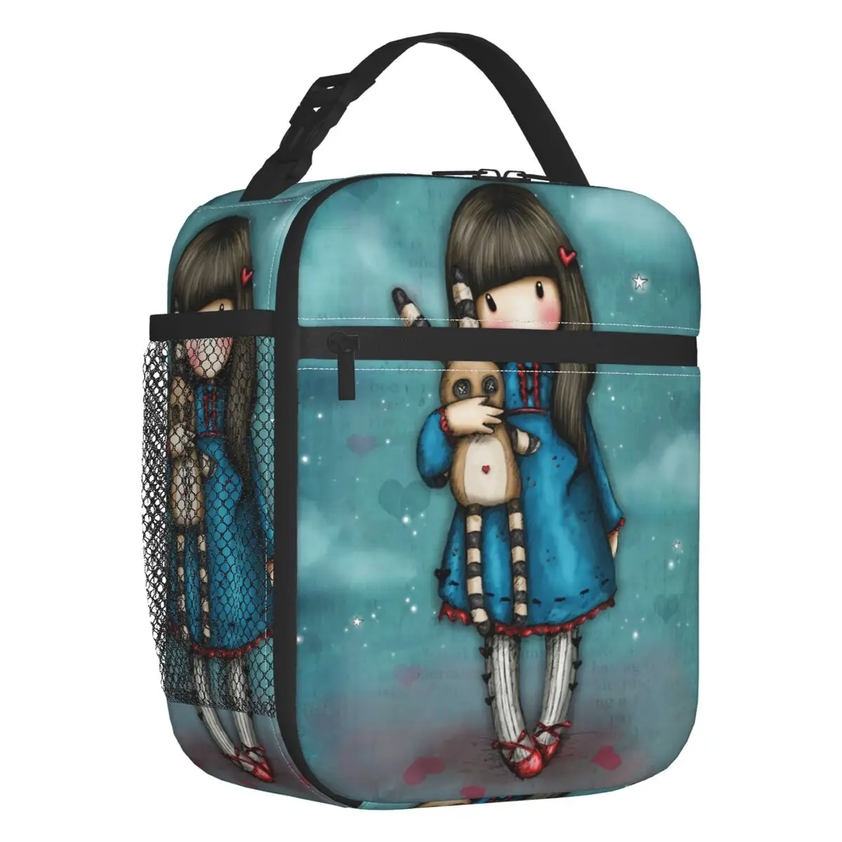 Santoro Gorjuss Insulated Lunch Bag for Women Portable Cartoon Girl Thermal Cooler Lunch Tote Office Picnic Travel