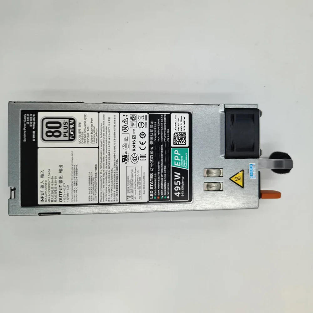 Для серверного блока питания DELL R630 R730 T430 T630 495 Вт DPS-495BB A D495E-S1 GRTNK EPP