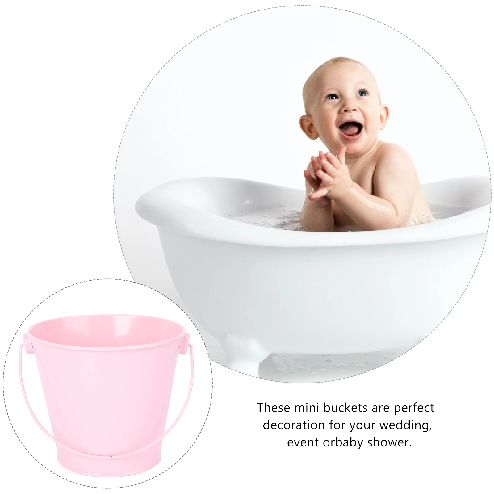 5 шт. ведро для свадьбы с растениями жесть цветочный горшок контейнер хранения