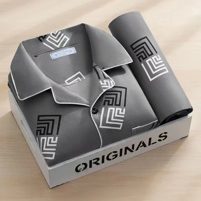 Высококачественные пижамы из чистого хлопка с длинными рукавами