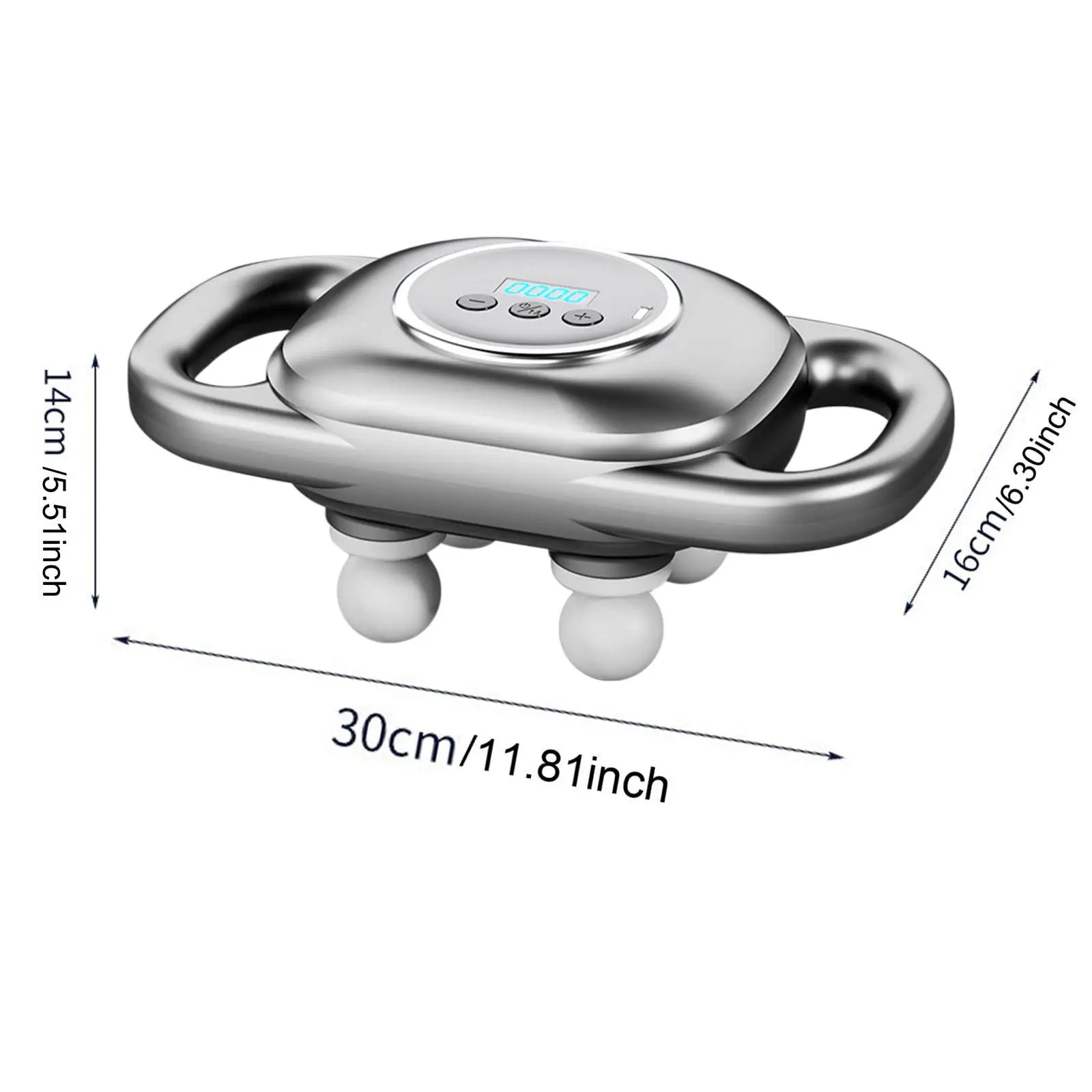 Ручной массажер с 4 массажными головками компактная релаксация мышц