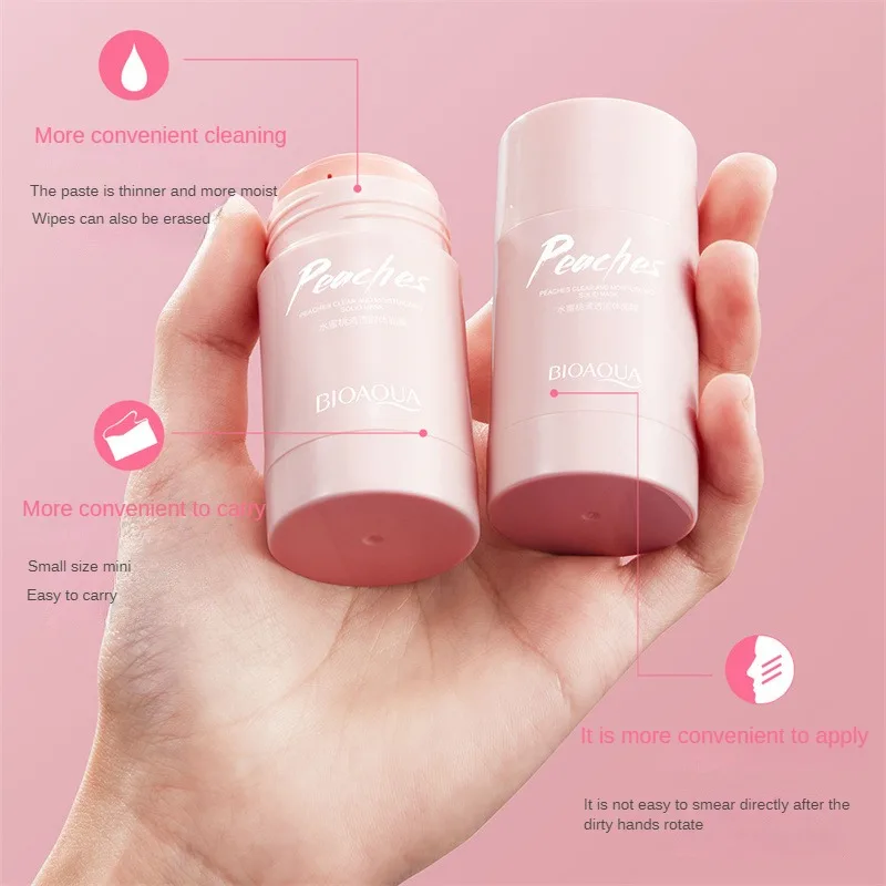

Peach Mask Stick Skin Care Organic Blackhead Remove Melao Skin Repair Acne Mud Mask Clay Mask Stick 40g For Women Facial Care