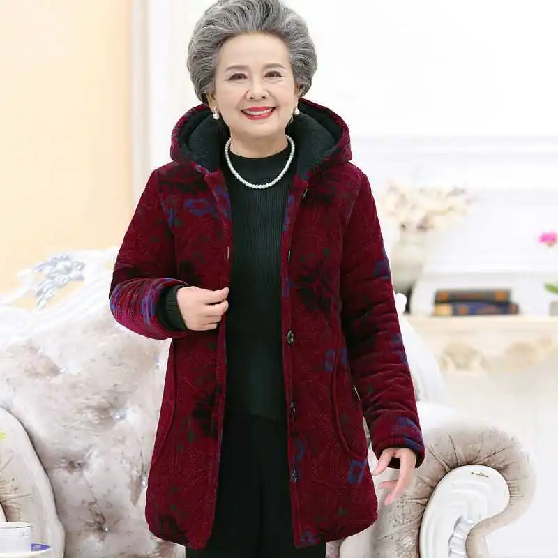 Corduroy Winter Coat Women Puffer Jacket Winter New Korean Style Long Ladies Over-the-knee Cotton Padded Jacket Keep Warm