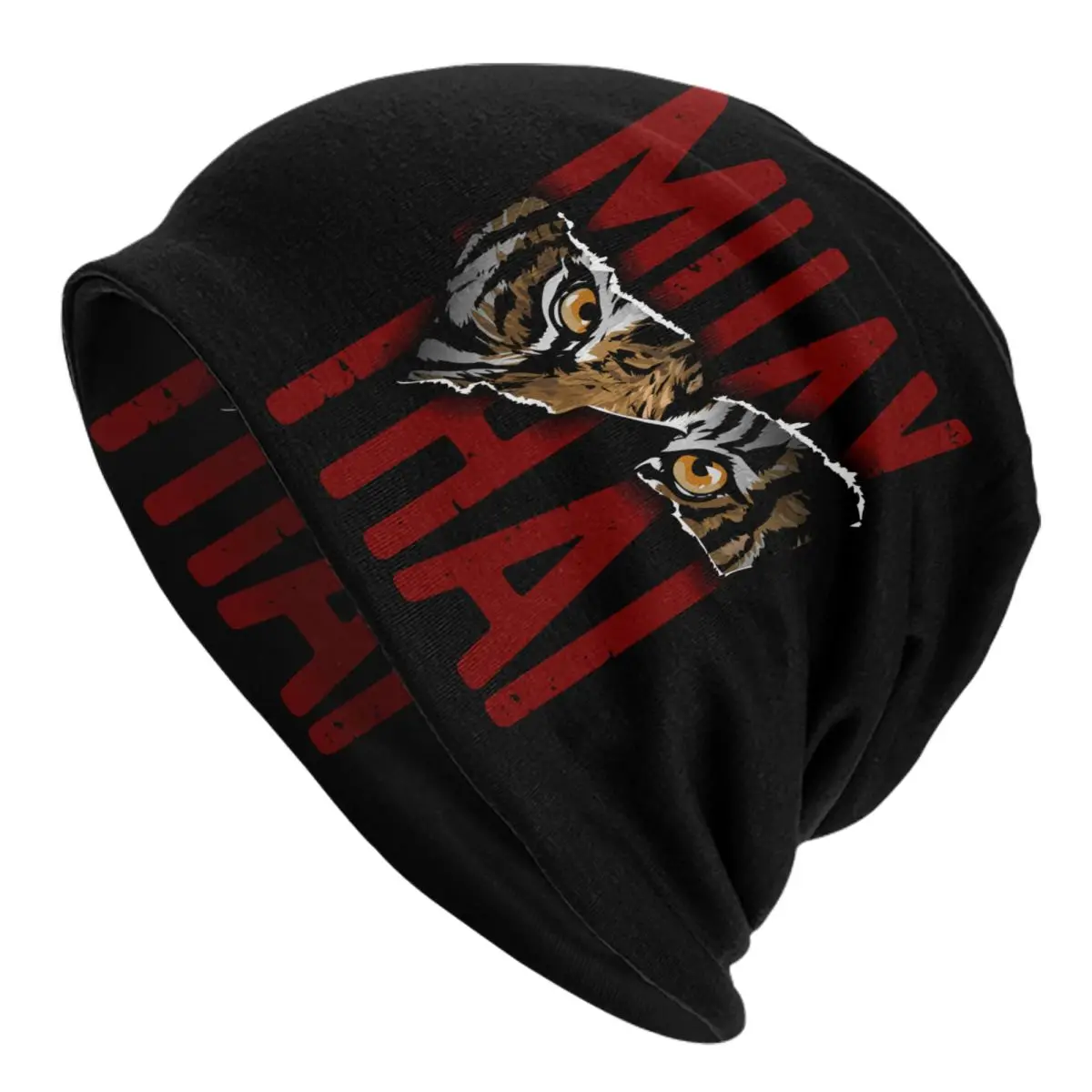 

Muay Thai Tiger Skullies Beanies Caps Unisex Winter Warm Knit Hat Adult Martial Art Fighter Spirit Bonnet Hats Outdoor Ski Cap