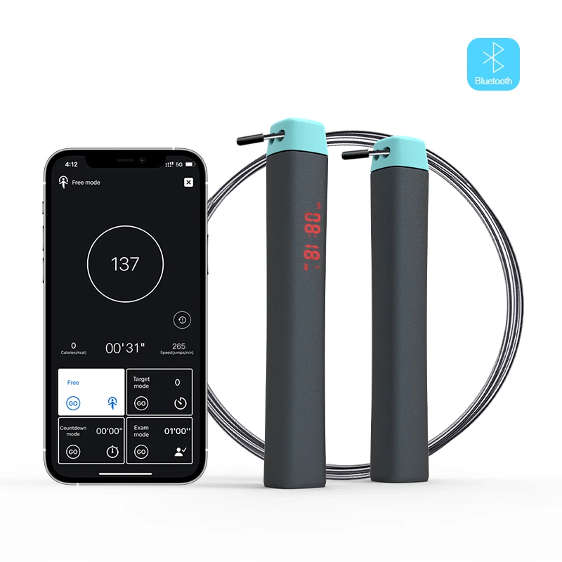 Умная скакалка CHILEAF с Bluetooth и анализом данных через приложение, счетчиком калорий – идеальный подарок на Рождество для детей, для спорта и фитнеса (art.: 3920d9e8ca2aa) - 3920d9e8ca2aa
