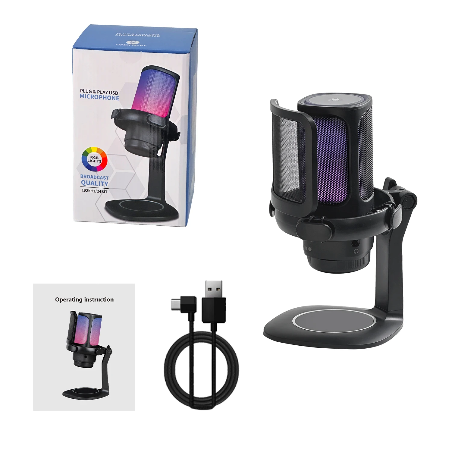 Фото Игровой микрофон GAM-S1 RGB по заводской цене №1