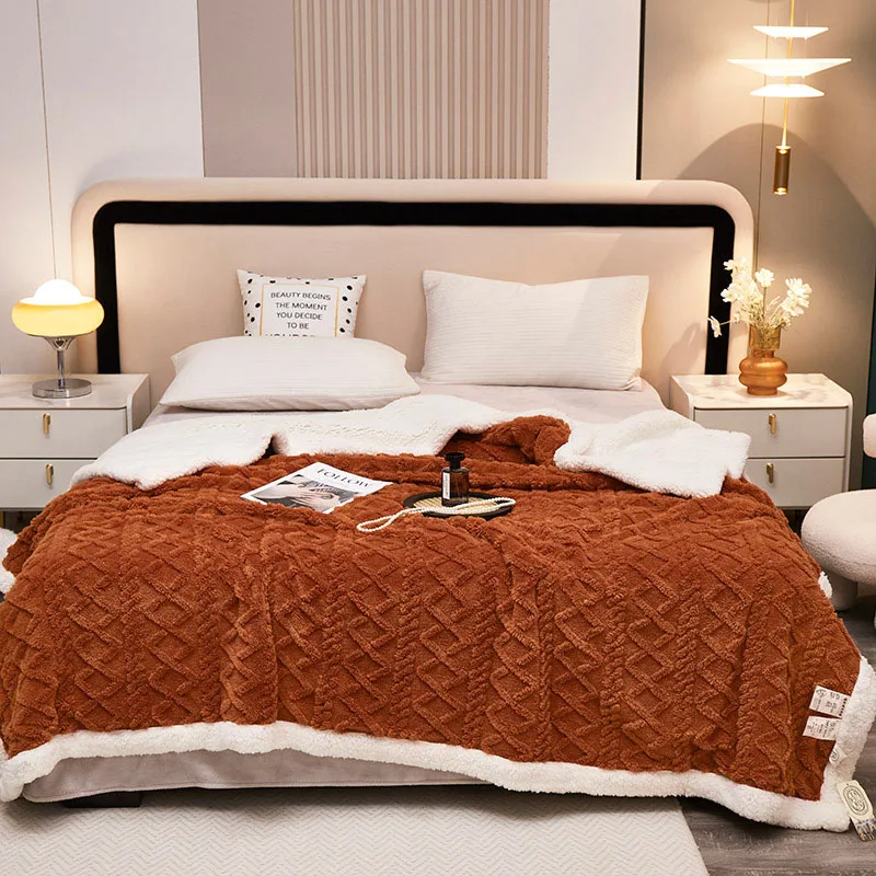 

Зимнее теплое одеяло для кровати, жаккардовое Флисовое одеяло из тафты с марокканским дизайном, покрывало для дивана, двуспальное, двуспальное покрывало, покрывало для кровати