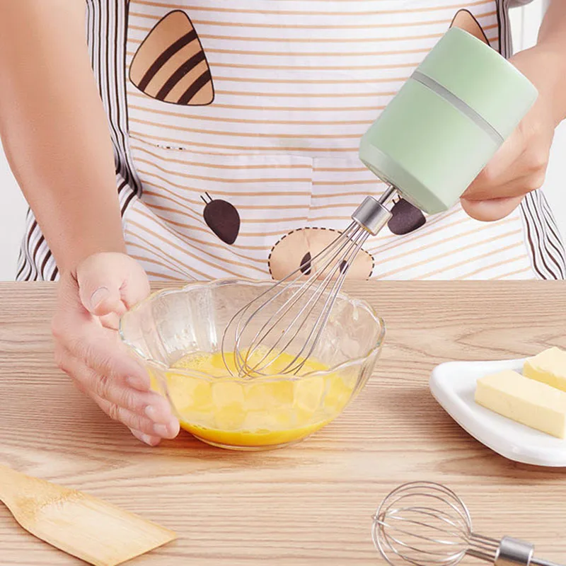 

Wireless 3 Speed Power Doug Mini Electric Food Blender Portable Handheld Egg Beater Automatic Cream Food Cake Baking Dough Mixer