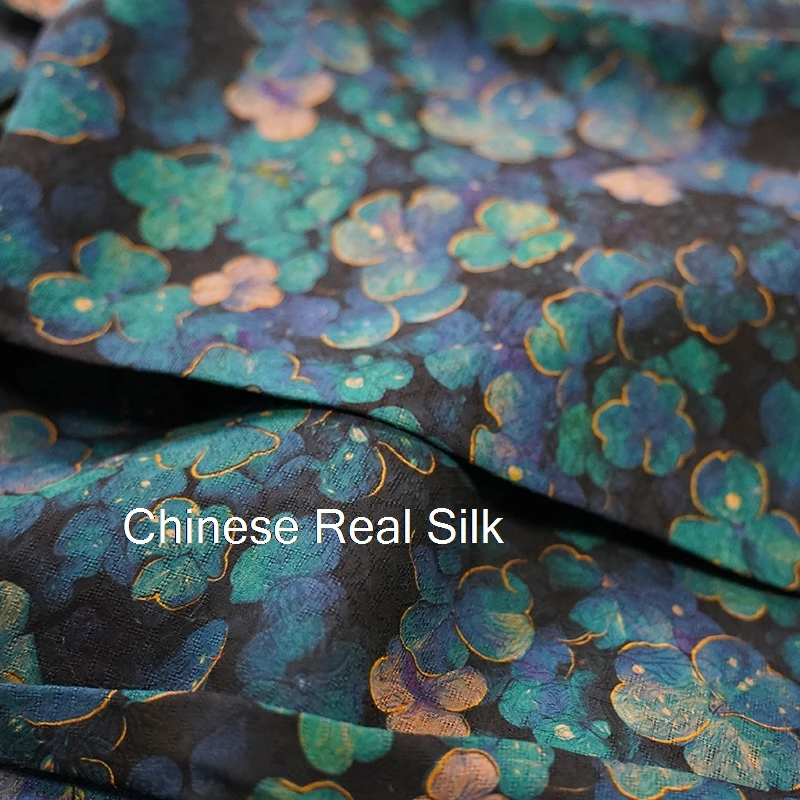 Новинка шелковая рубашка-Ципао с очаровательными облаками из Красной пряжи