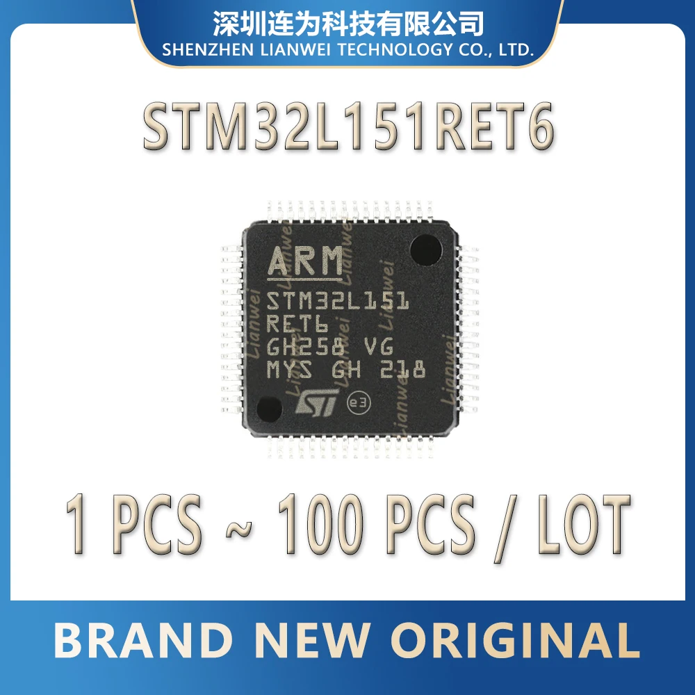 

STM32L151RET6 STM32L151RE STM32L151 STM32L STM32 STM IC MCU Chip LQFP-64
