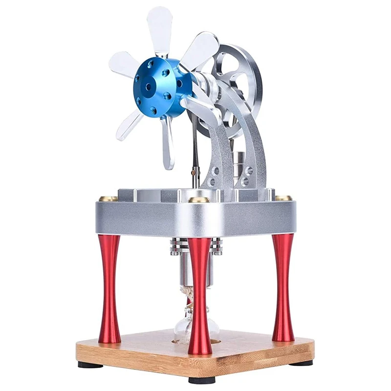 

Hot Air Stirling Engine Motor Steam Heating Educational Model Toy Kit M16-CF
